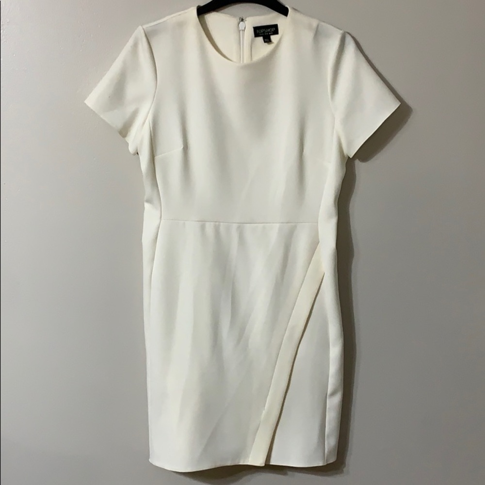 Topshop cream/white dress